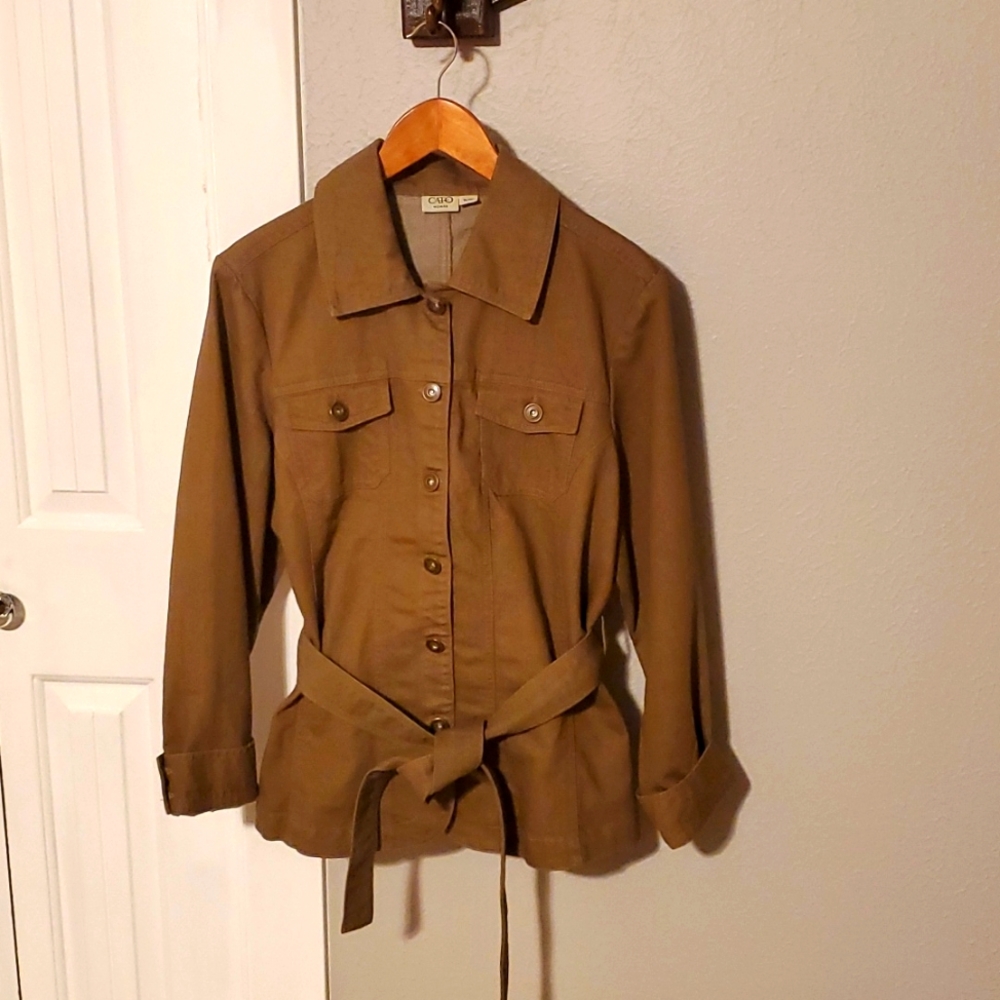 Womens plus size twill jacket